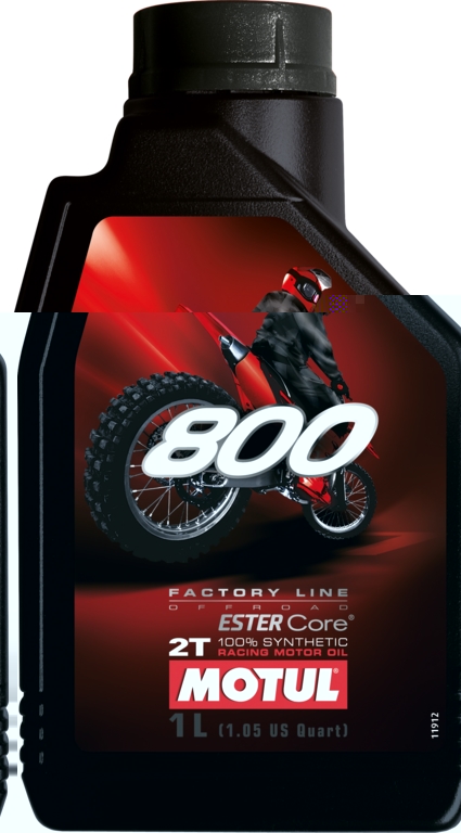 ACEITE MOTUL(2T) 800 100%-SINTETICO RACING.1L