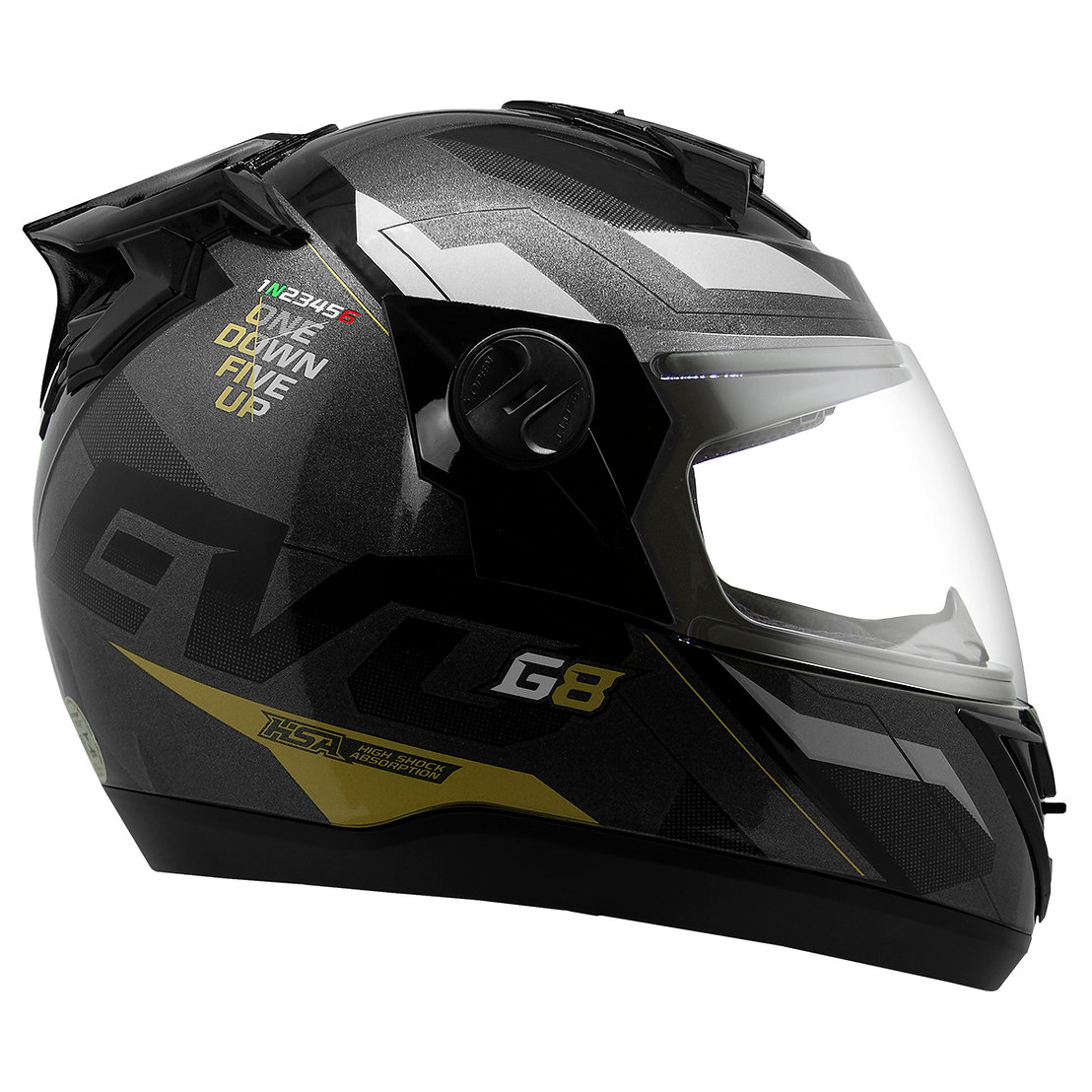 CASCO INTEGRAL G8 EVO L NEGR/BRILLANTE 719BLK.TORK