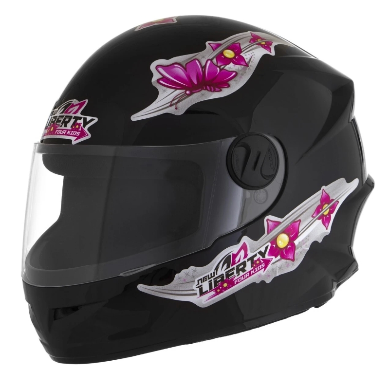CASCO INTEGRAL LIBERT 4KID GIRL XS NEGR 166PT.TORK
