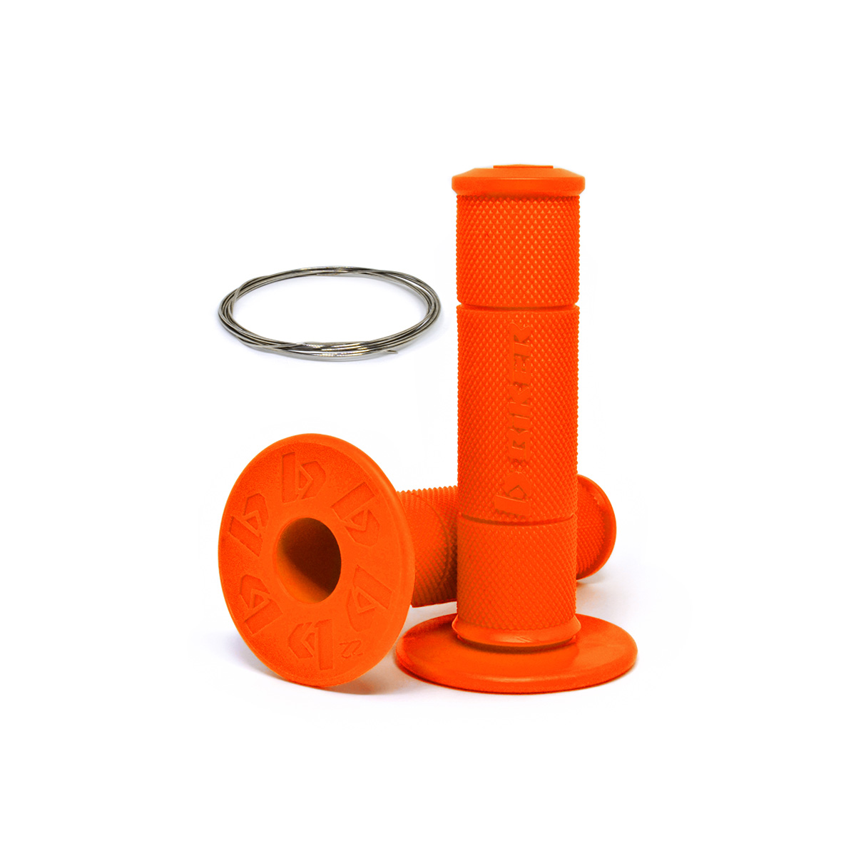PUÑO BIKER DIAMOND GRIP ALAMBR NEON NARAN442101-BR