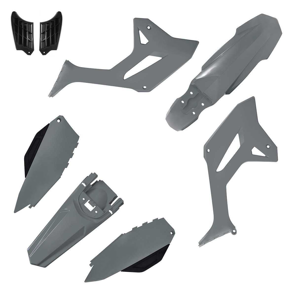 KIT PLAST.HONDA 250CRF(R1DE)GRIS -1122504-BIKER