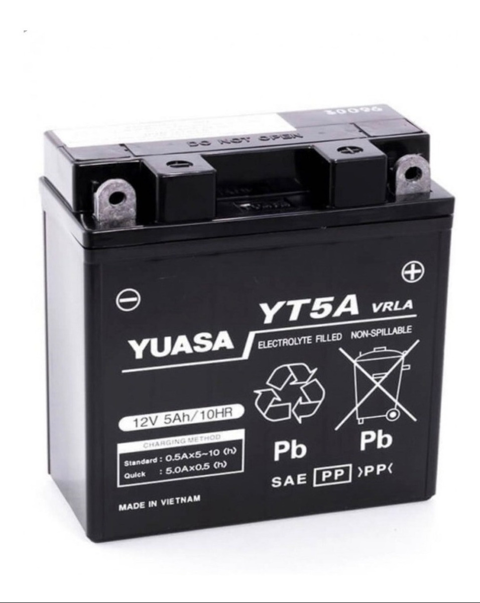 BATERIA YUASA AGM YT5A =YB5LB (12/ 6/13)10.IN